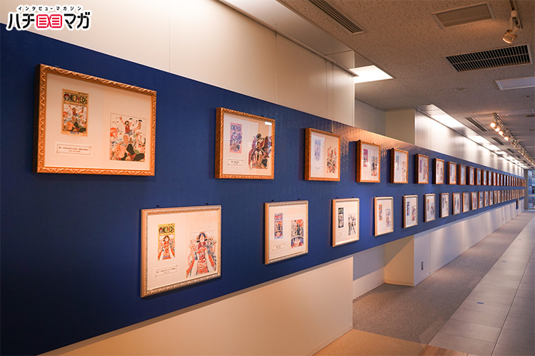 ワンピース の表紙複製原画100点が勢揃い One Piece ビジュアルフェスinフジテレビ が開催中